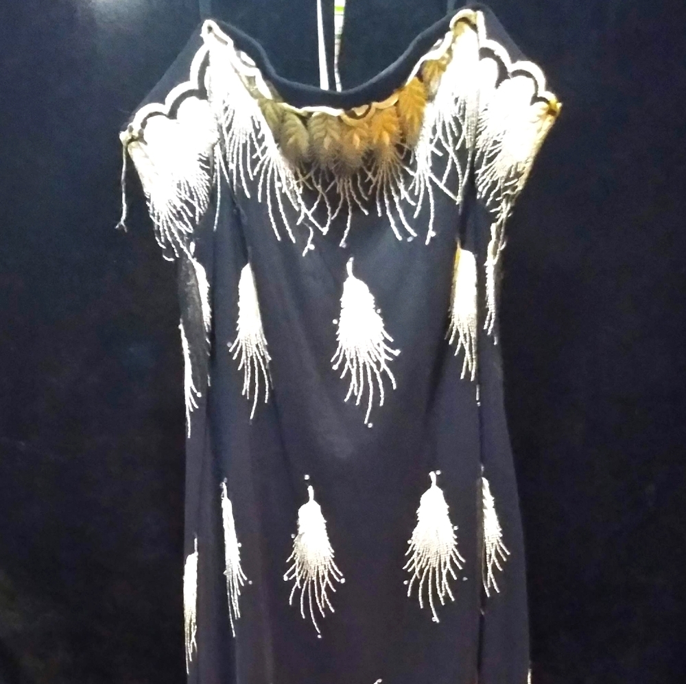 Gorgeous black and gold evening gown. BEST OFFER